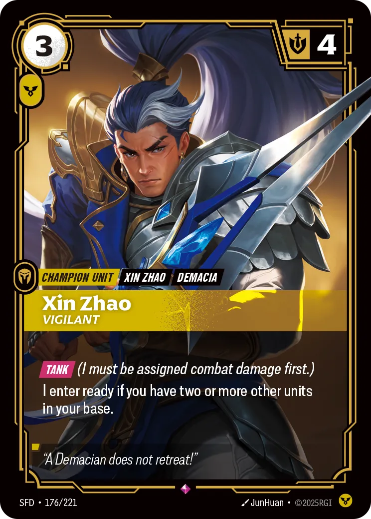 Xin Zhao, Vigilant (Foil) - Riftbound Spiritforged