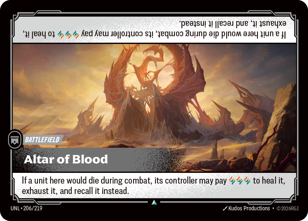 Altar of Blood - Riftbound TCG Card