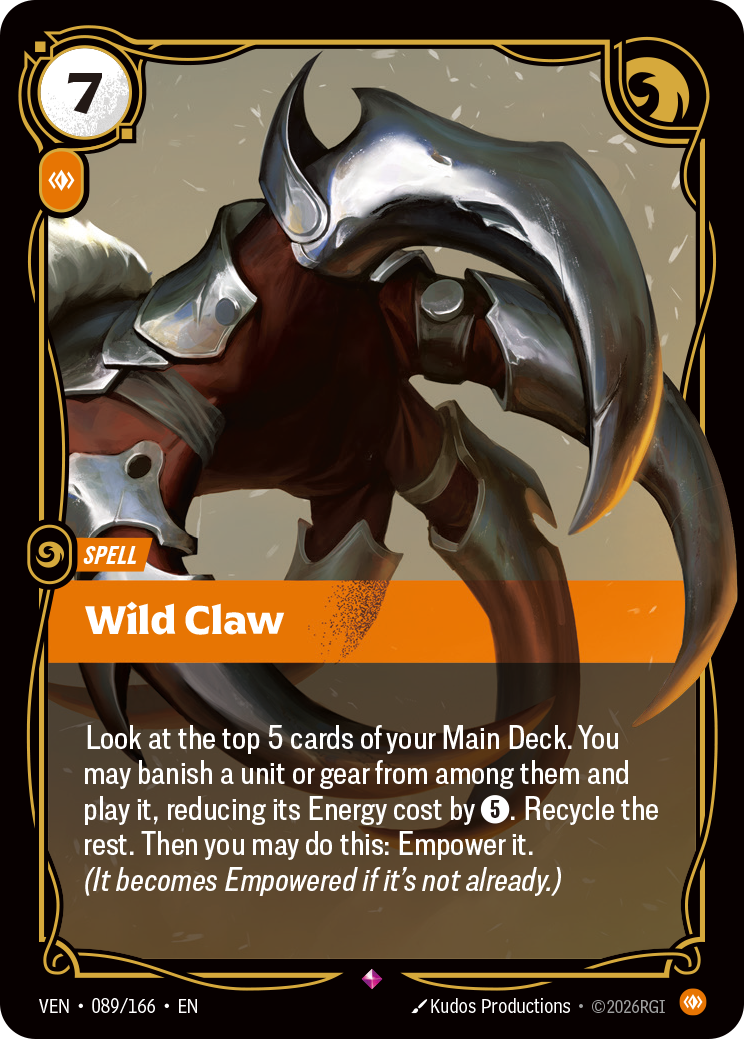 Wild Claw (Foil) - Riftbound Vendetta