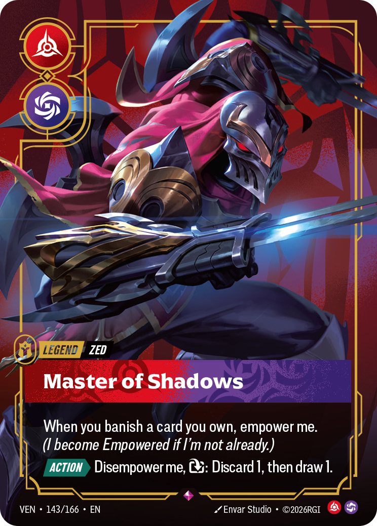 Zed - Master of Shadows (Foil) - Riftbound Vendetta