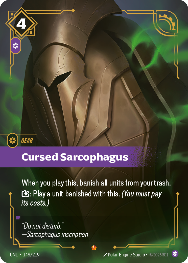Cursed Sarcophagus - Riftbound TCG Card