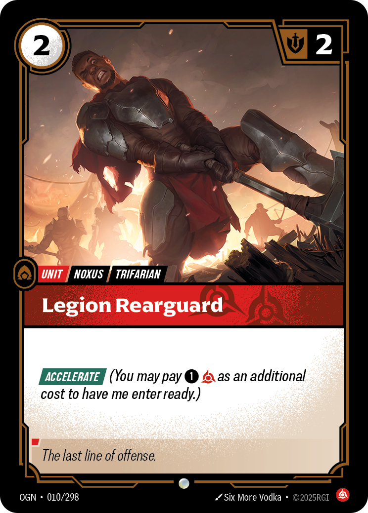 Legion Rearguard - Riftbound TCG Card