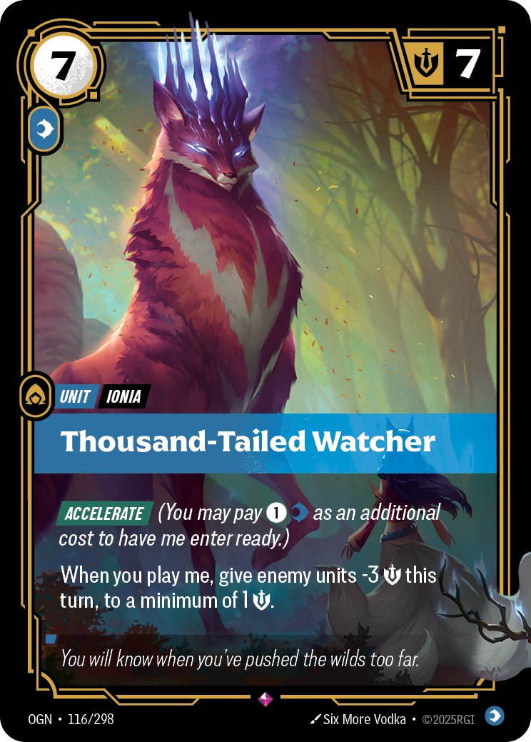 Thousand-Tailed Watcher - Riftbound TCG Card