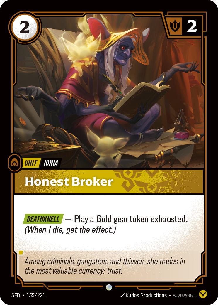 Honest Broker - Riftbound TCG Card