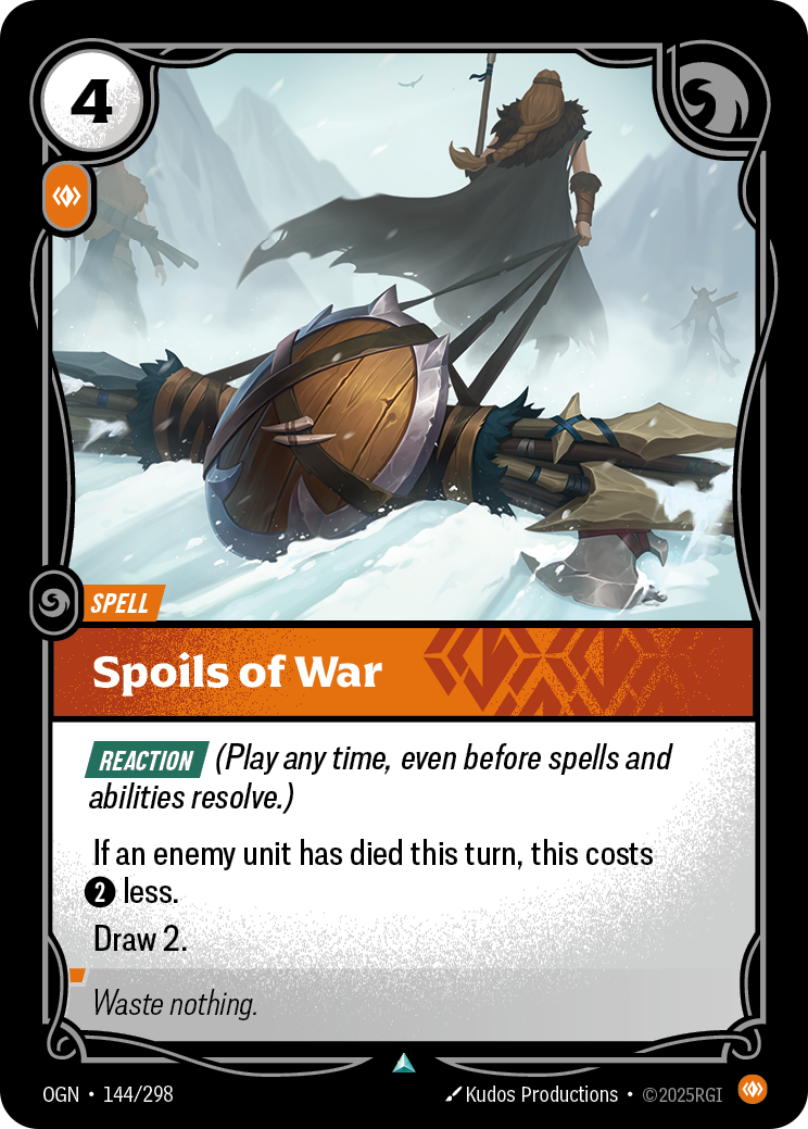 Spoils of War - Riftbound TCG Card