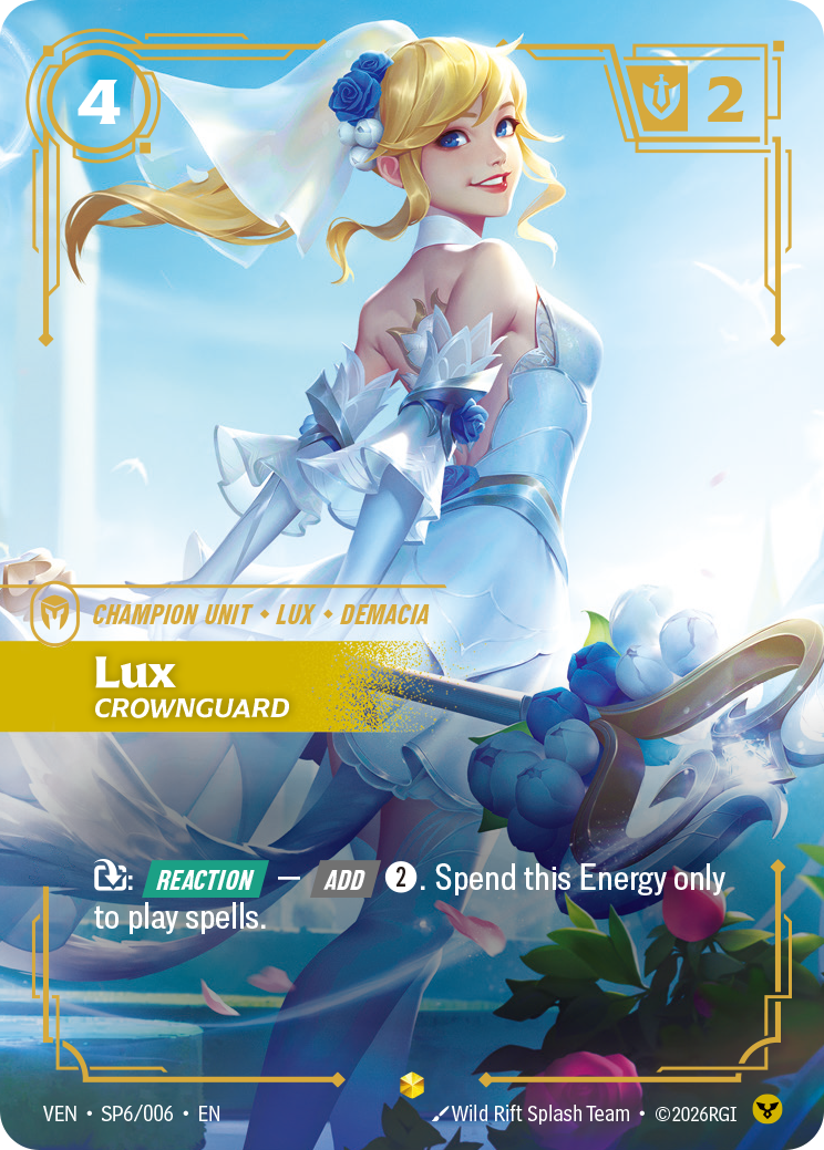 Lux, Crownguard (Alternate Art) - Riftbound Vendetta