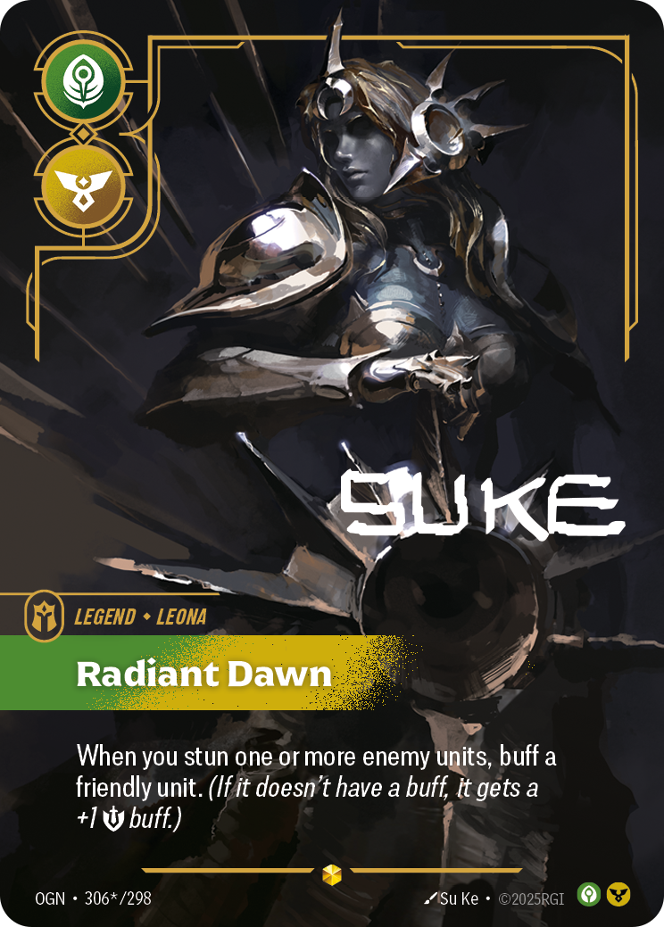 Leona - Radiant Dawn (Signature) - Riftbound TCG Card
