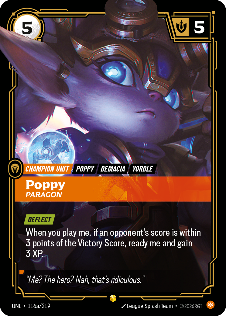 Poppy - Paragon (Alternate Art) - Riftbound TCG Card