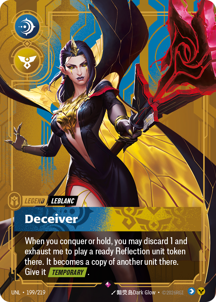 LeBlanc - Deceiver - Riftbound TCG Card