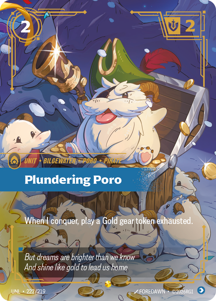 Plundering Poro (Overnumbered) - Riftbound TCG Card