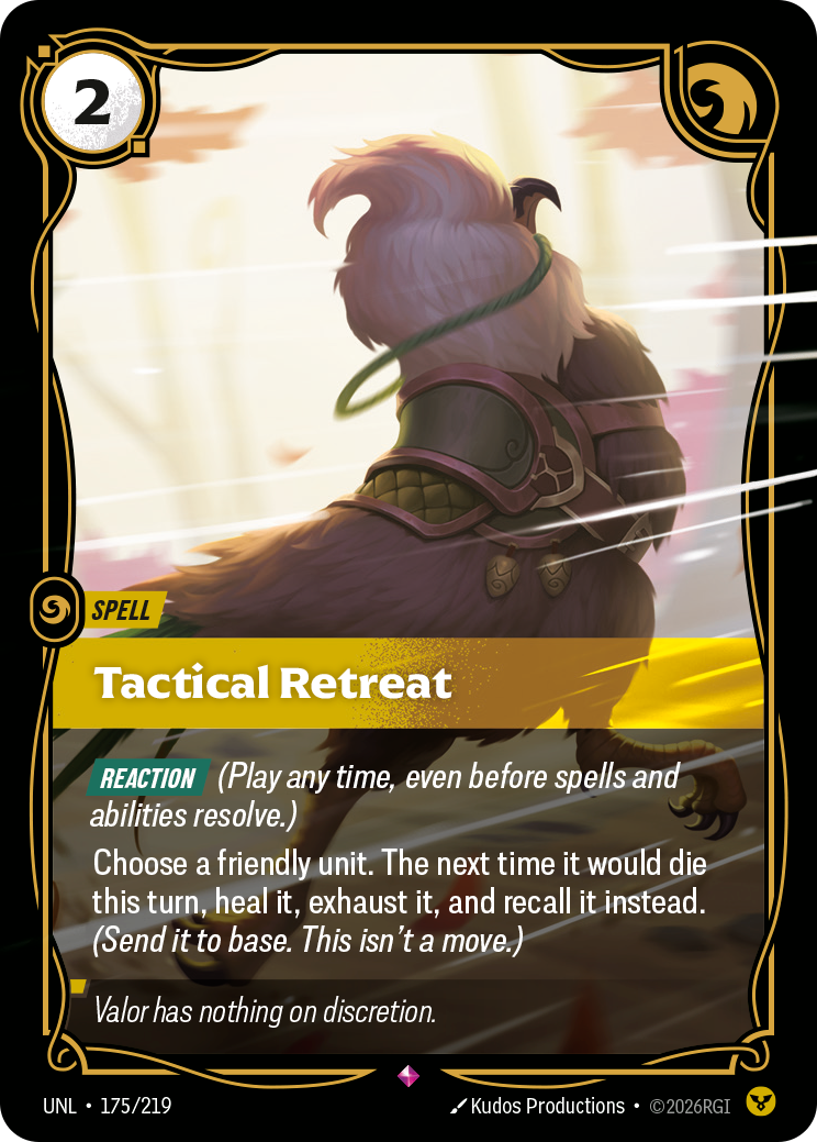 Tactical Retreat - Riftbound TCG Card