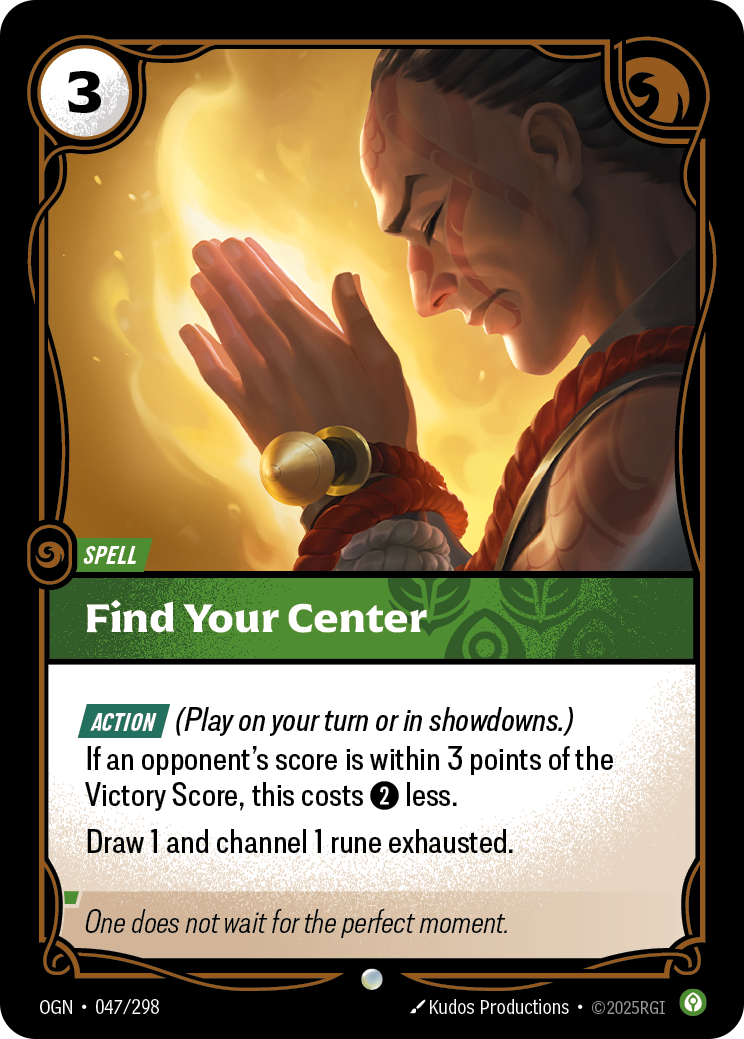 Find Your Center - Riftbound TCG Card
