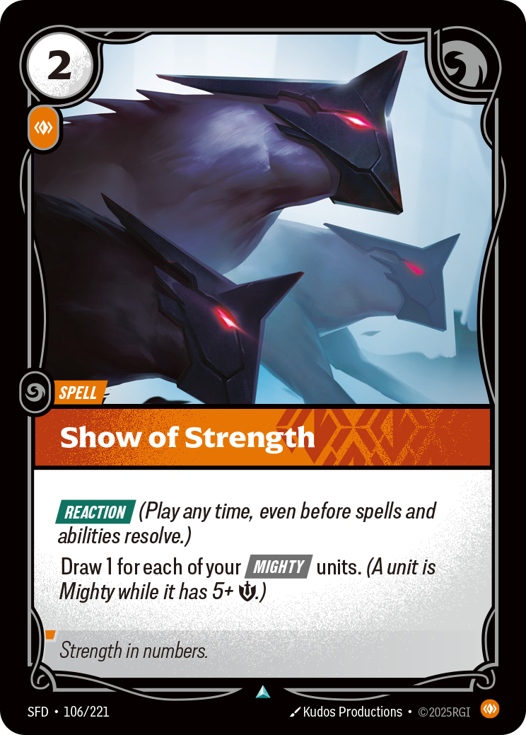 Show of Strength - Riftbound TCG Card