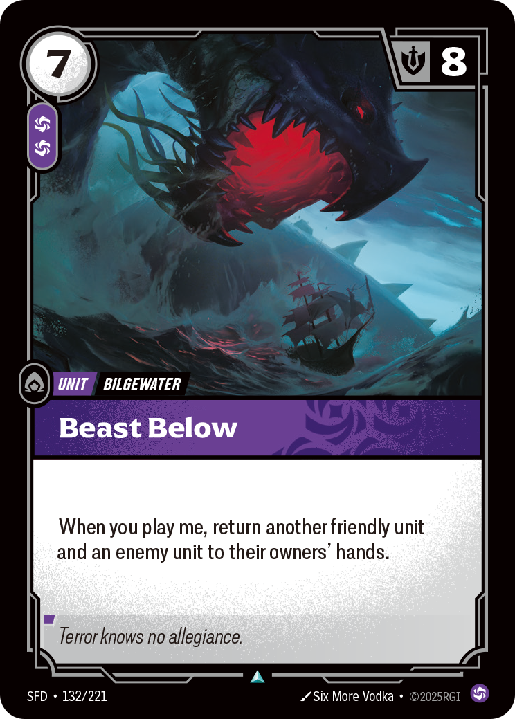Beast Below - Riftbound TCG Card