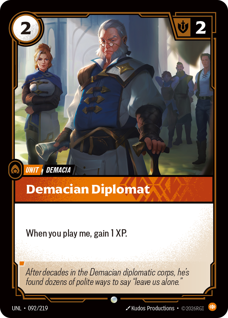 Demacian Diplomat - Riftbound TCG Card