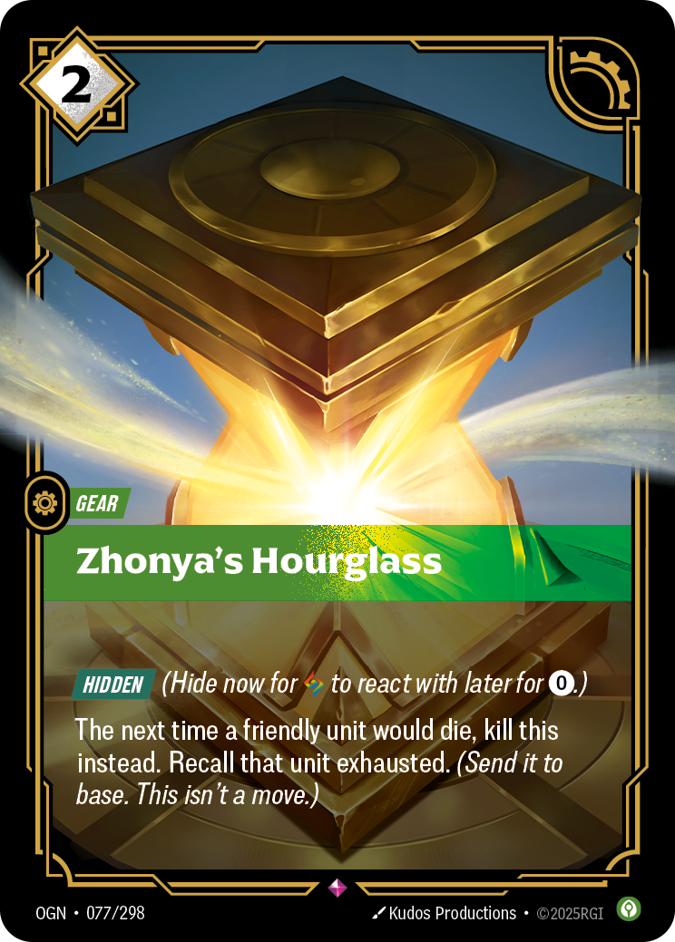 Zhonya's Hourglass - Riftbound TCG Card