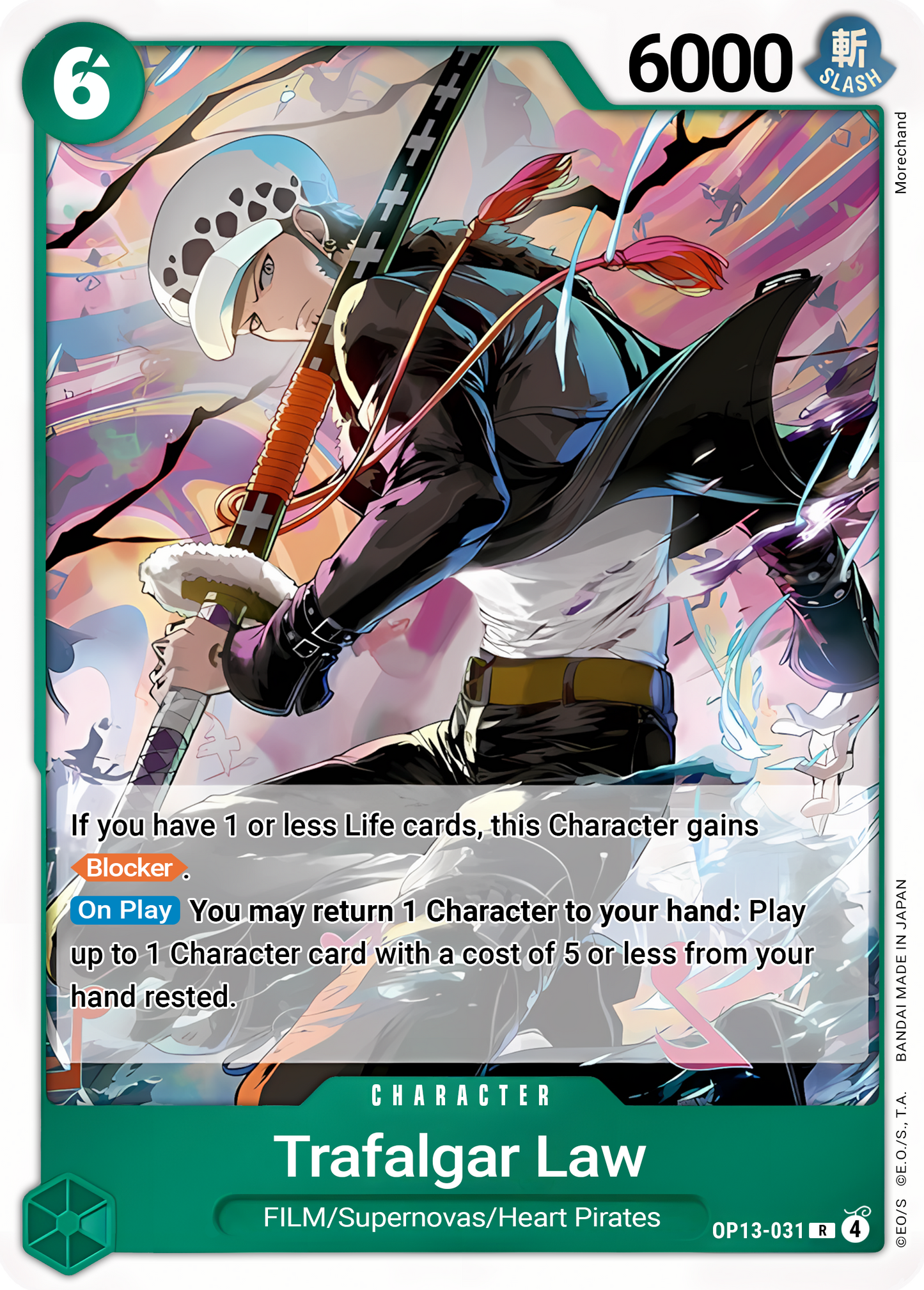 Trafalgar Law (Foil) - One Piece TCG Card