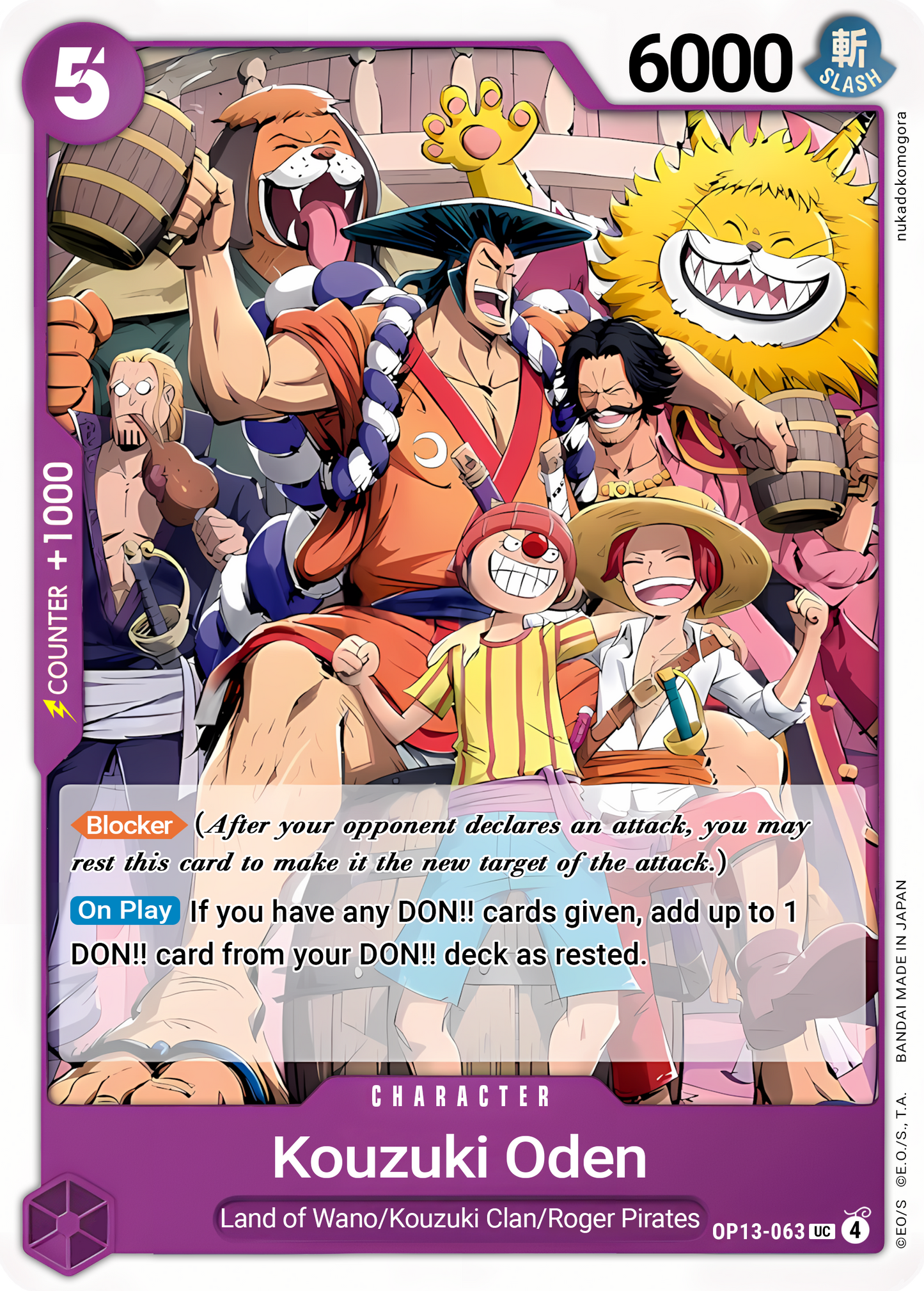 Kouzuki Oden - One Piece TCG Card