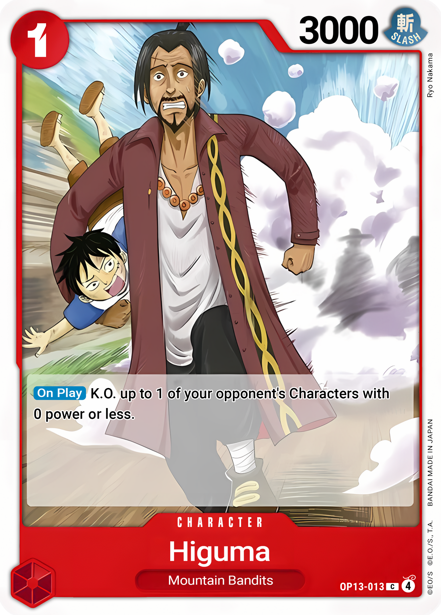 Higuma - One Piece TCG Card