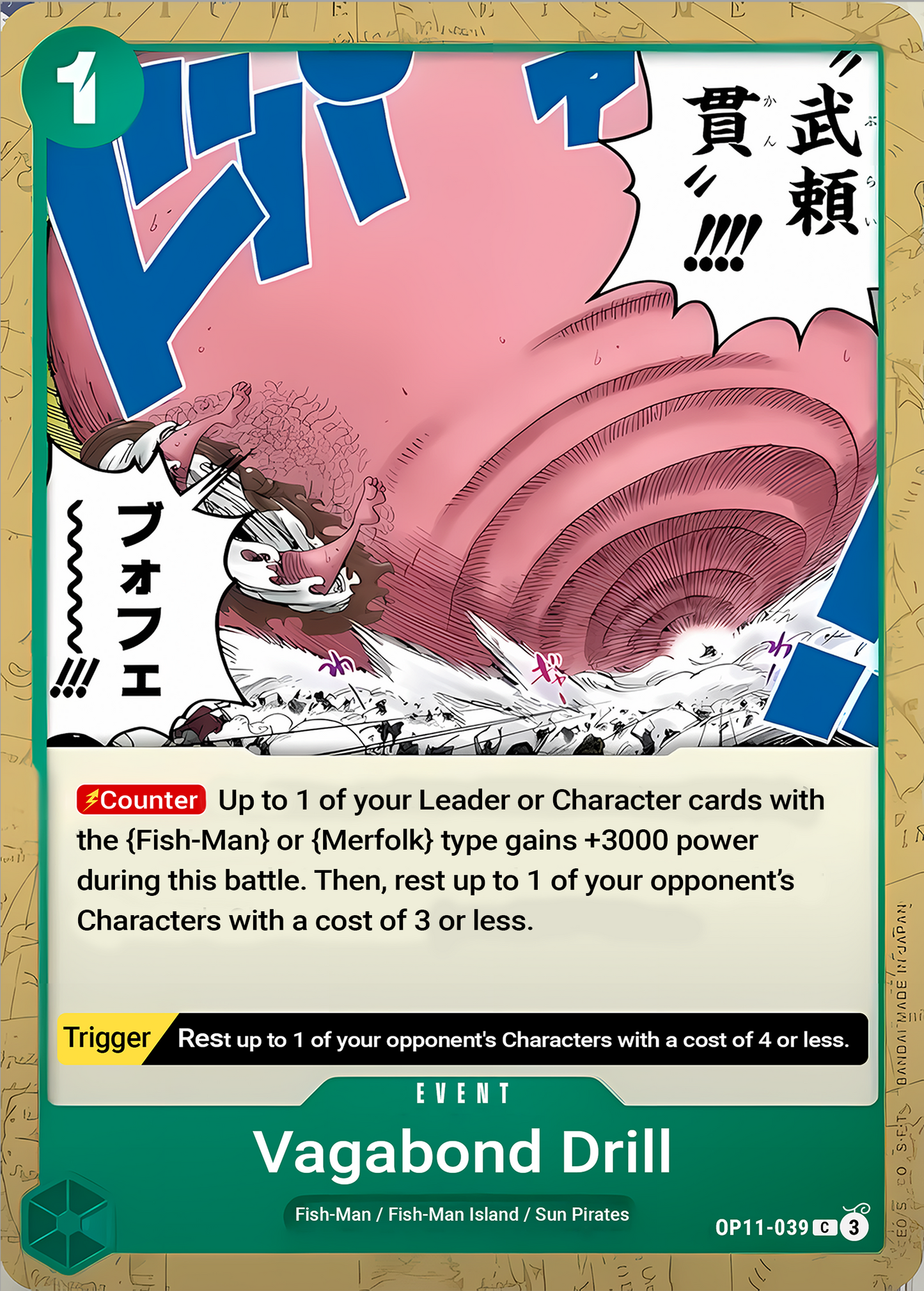 Vagabond Drill - One Piece TCG Card