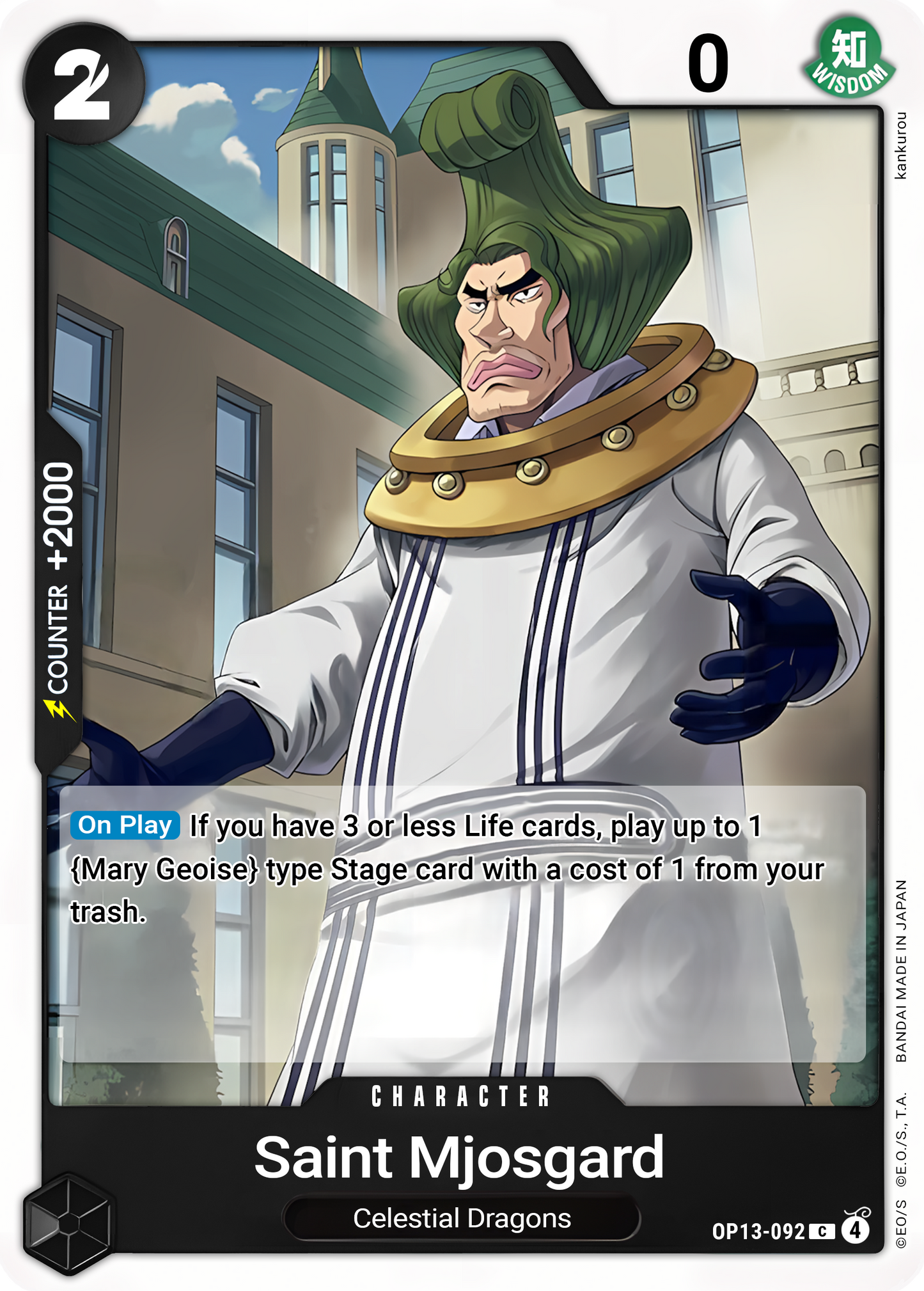 Saint Mjosgard - One Piece TCG Card