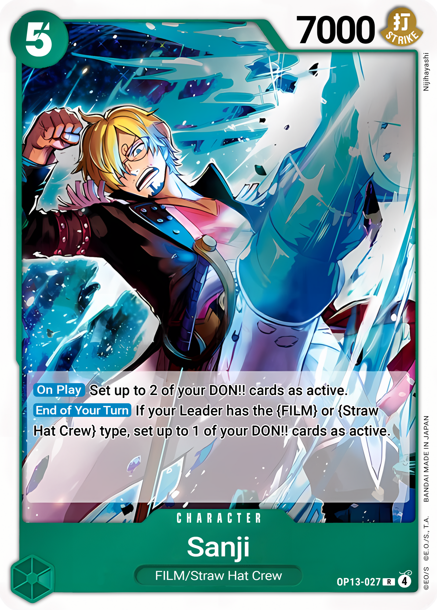 Sanji (Foil) - One Piece TCG Card
