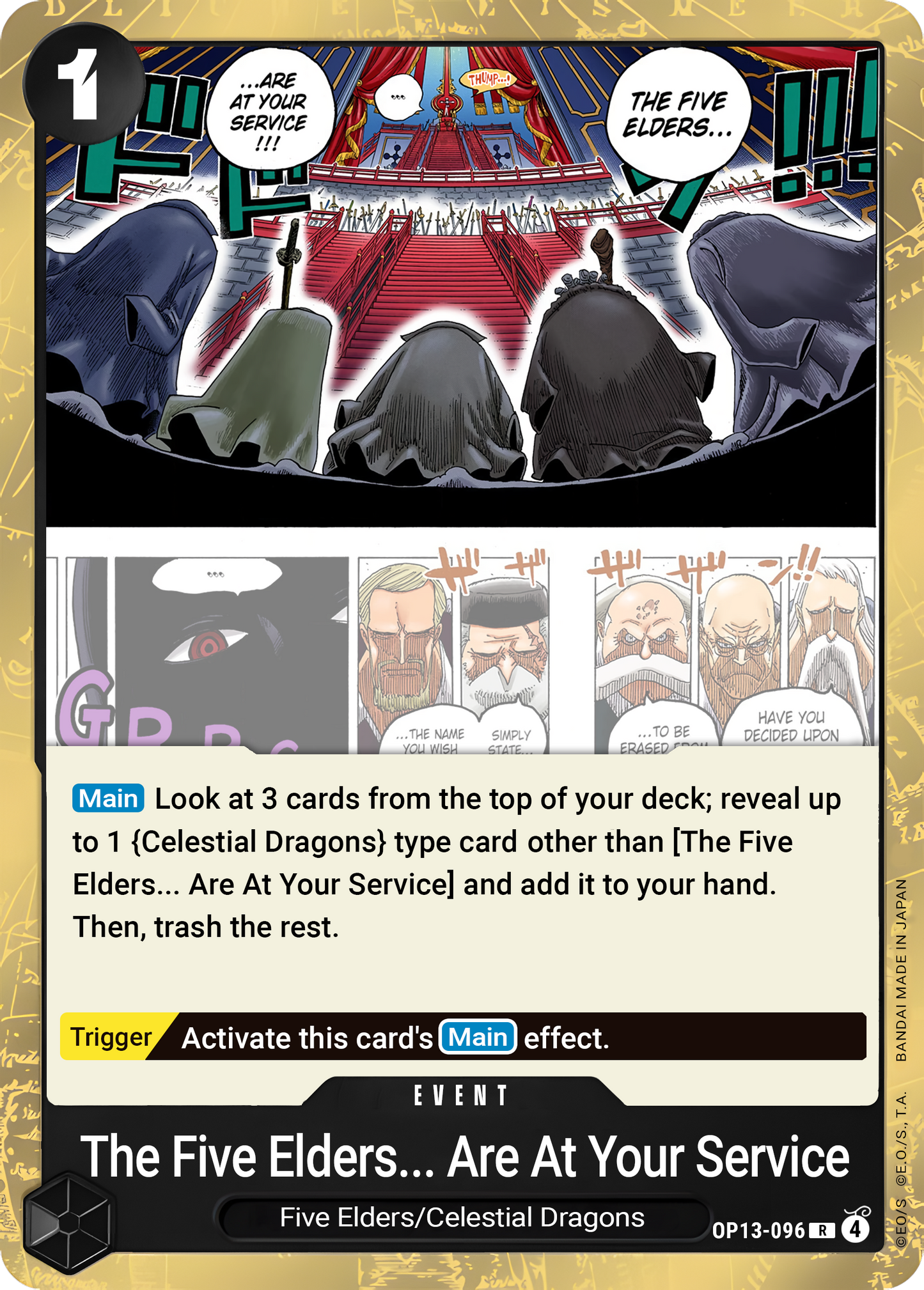 The Five Elders Are at Your Service!!! (Foil) - One Piece TCG Card