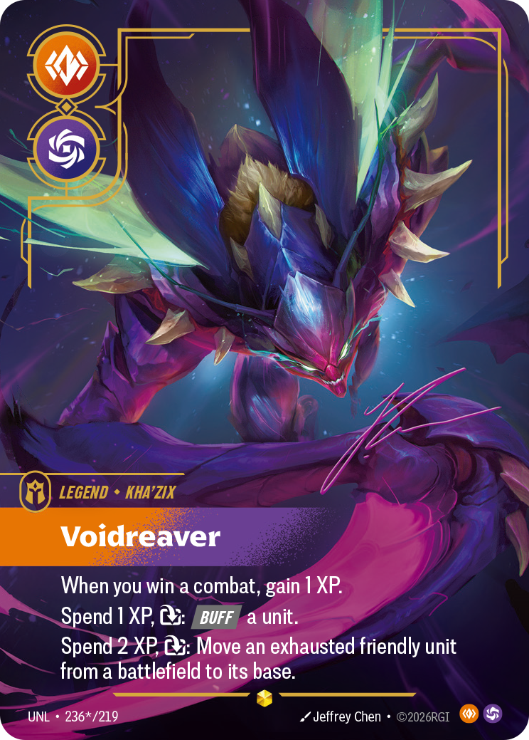 Kha'Zix - Voidreaver (Signature) - Riftbound TCG Card