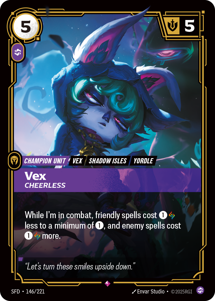 Vex - Cheerless - Riftbound TCG Card