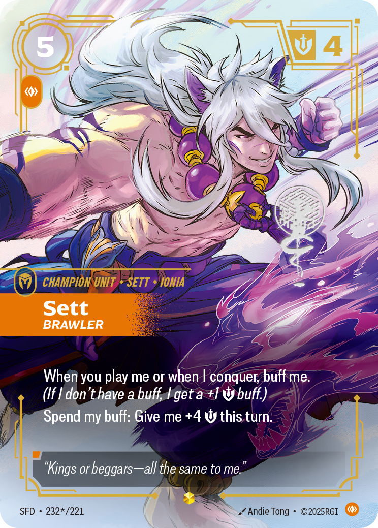 Sett - Brawler (Signature) - Riftbound TCG Card