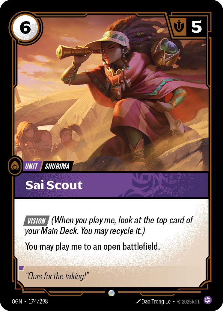 Sai Scout - Riftbound TCG Card