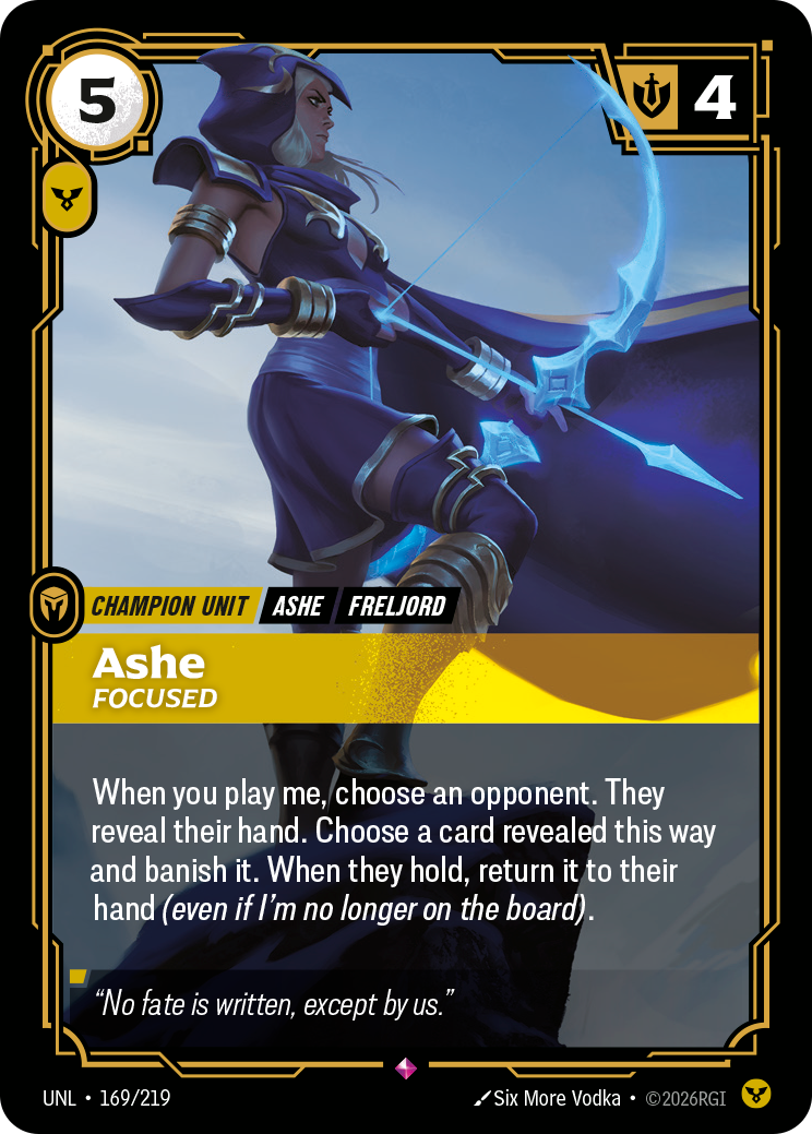 Ashe - Focused - Riftbound TCG Card