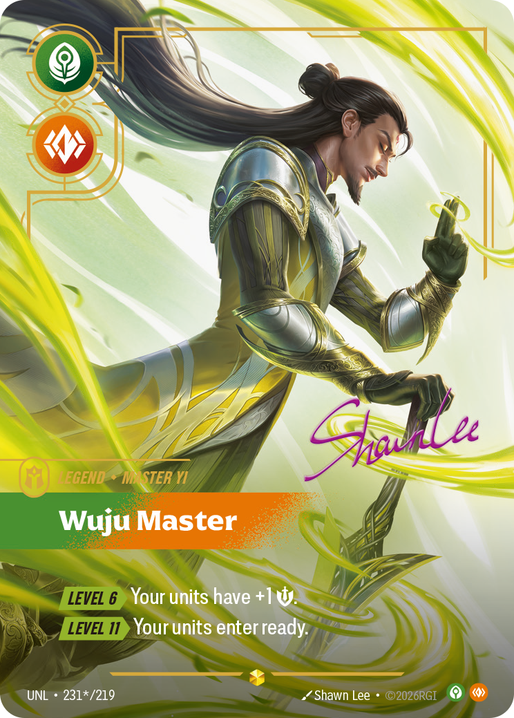 Master Yi - Wuju Master (Signature) - Riftbound TCG Card