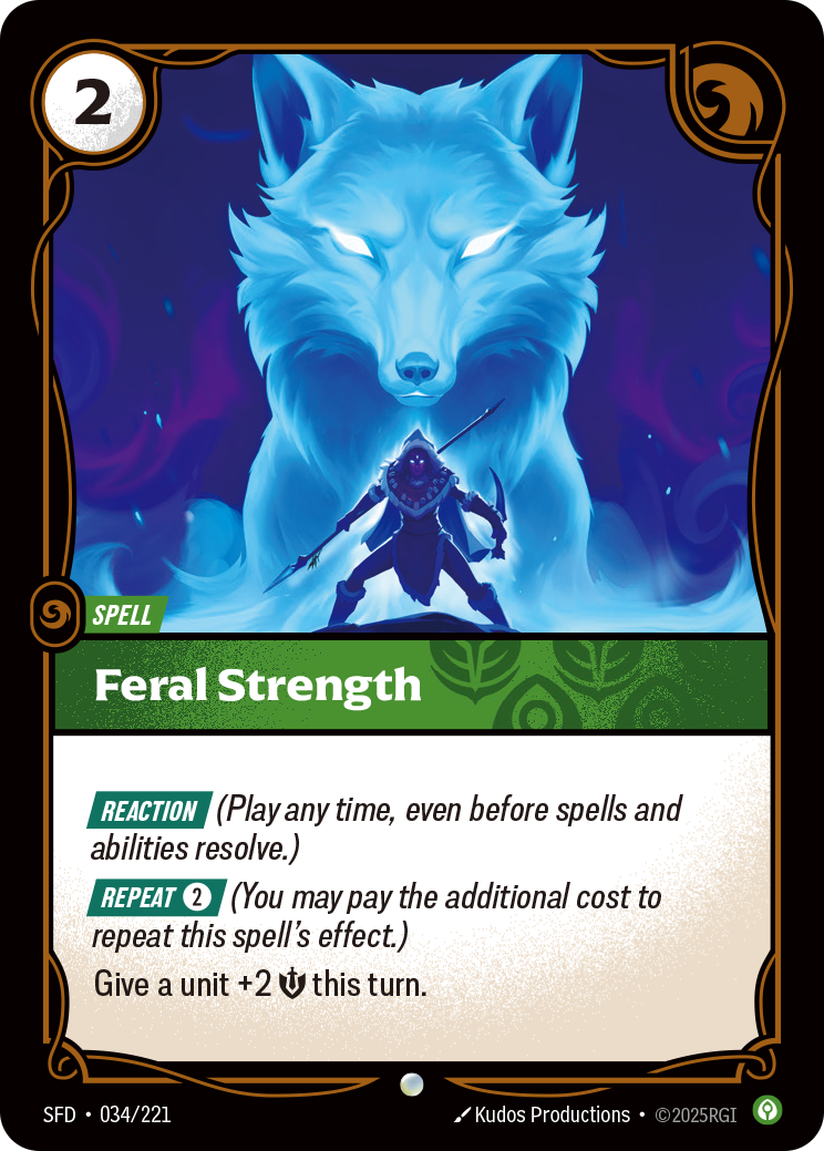 Feral Strength - Riftbound TCG Card