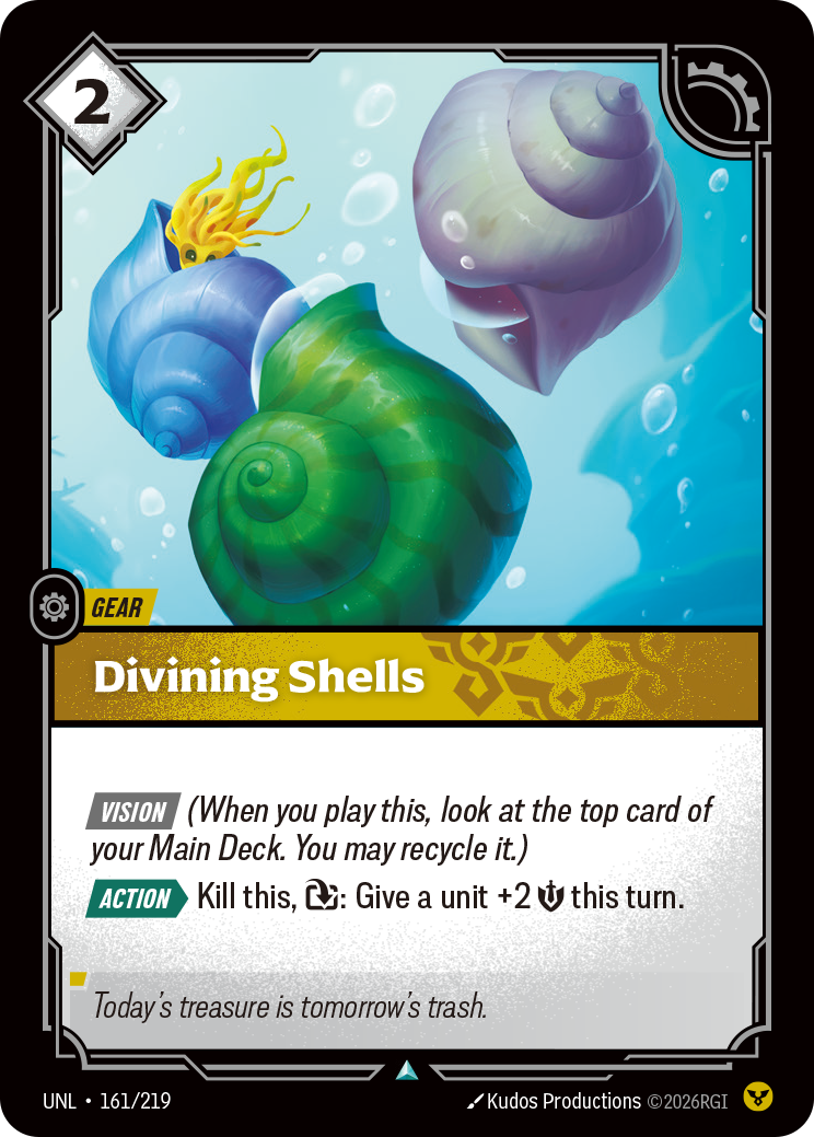 Divining Shells - Riftbound TCG Card