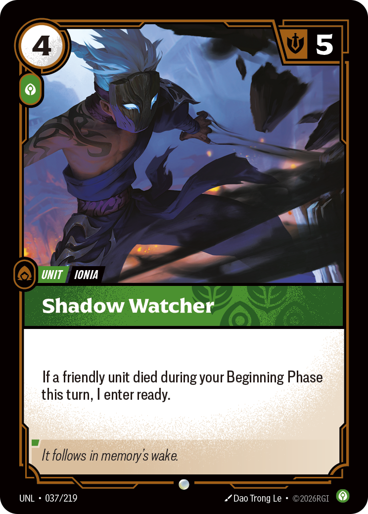 Shadow Watcher - Riftbound TCG Card