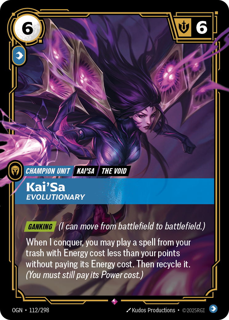 Kai'Sa - Evolutionary - Riftbound TCG Card