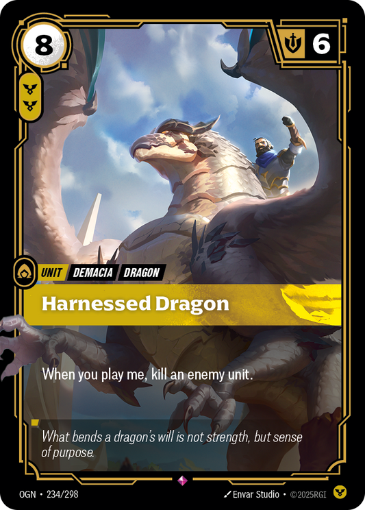 Harnessed Dragon - Riftbound TCG Card