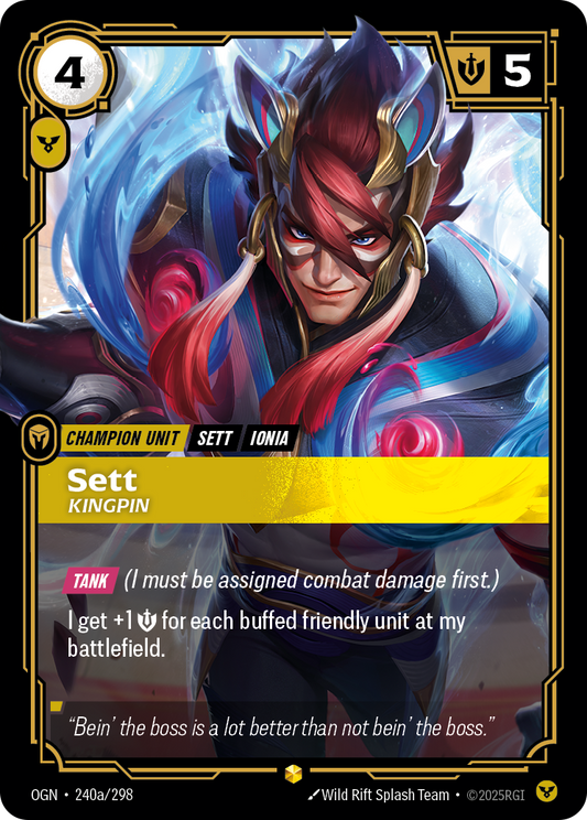 Sett - Kingpin (Alternate Art) - Riftbound TCG Card