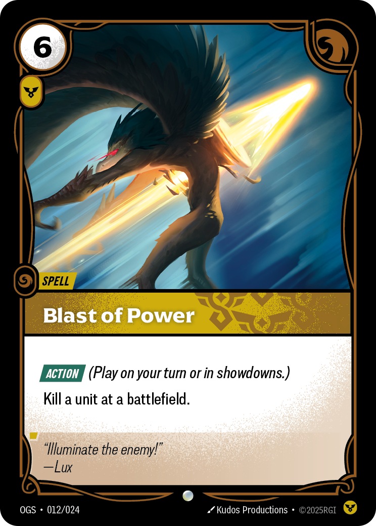 Blast of Power - Riftbound TCG Card