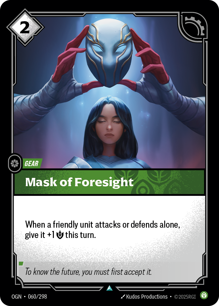Mask of Foresight - Riftbound TCG Card