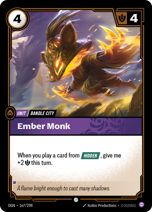 Ember Monk - Riftbound TCG Card