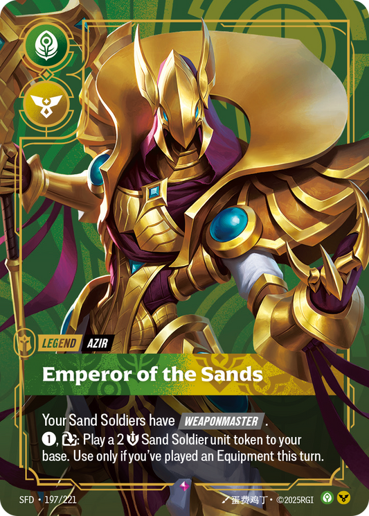 Azir - Emperor of the Sands - Riftbound TCG Card