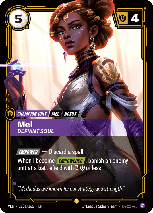 Mel, Defiant Soul (Alternate Art) (Foil) - Riftbound Vendetta