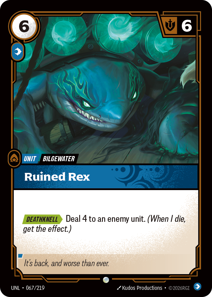 Ruined Rex - Riftbound TCG Card