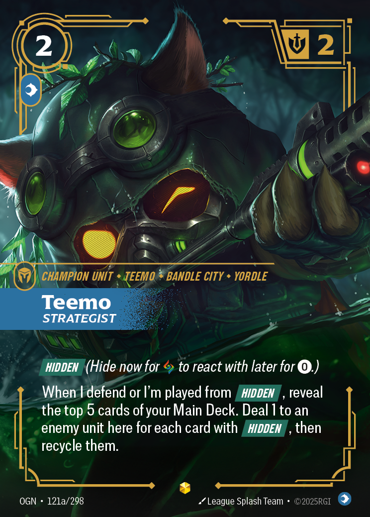 Teemo - Strategist (Alternate Art) - Riftbound TCG Card
