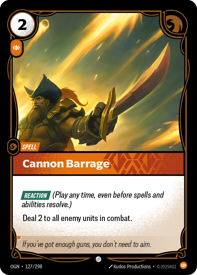 Cannon Barrage - Riftbound TCG Card