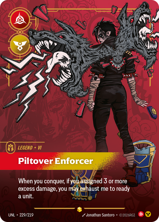 Vi - Piltover Enforcer (Overnumbered) - Riftbound TCG Card