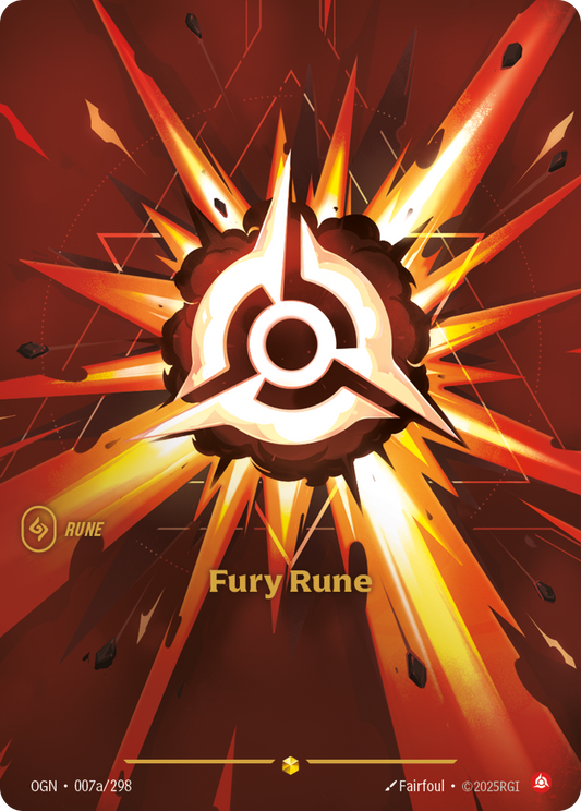 Fury Rune (Alternate Art) - Riftbound TCG Card
