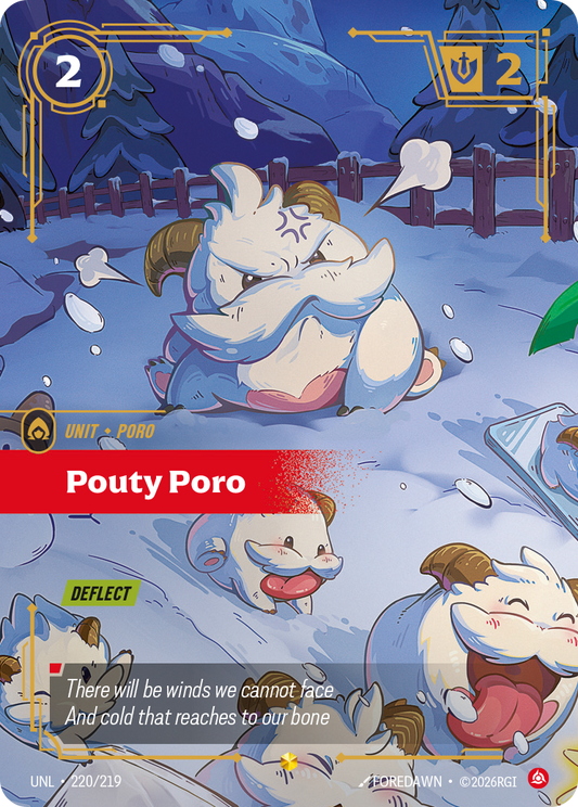 Pouty Poro (Overnumbered) - Riftbound TCG Card